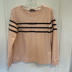 Karl Lagerfeld Pink and black sweater size medium
